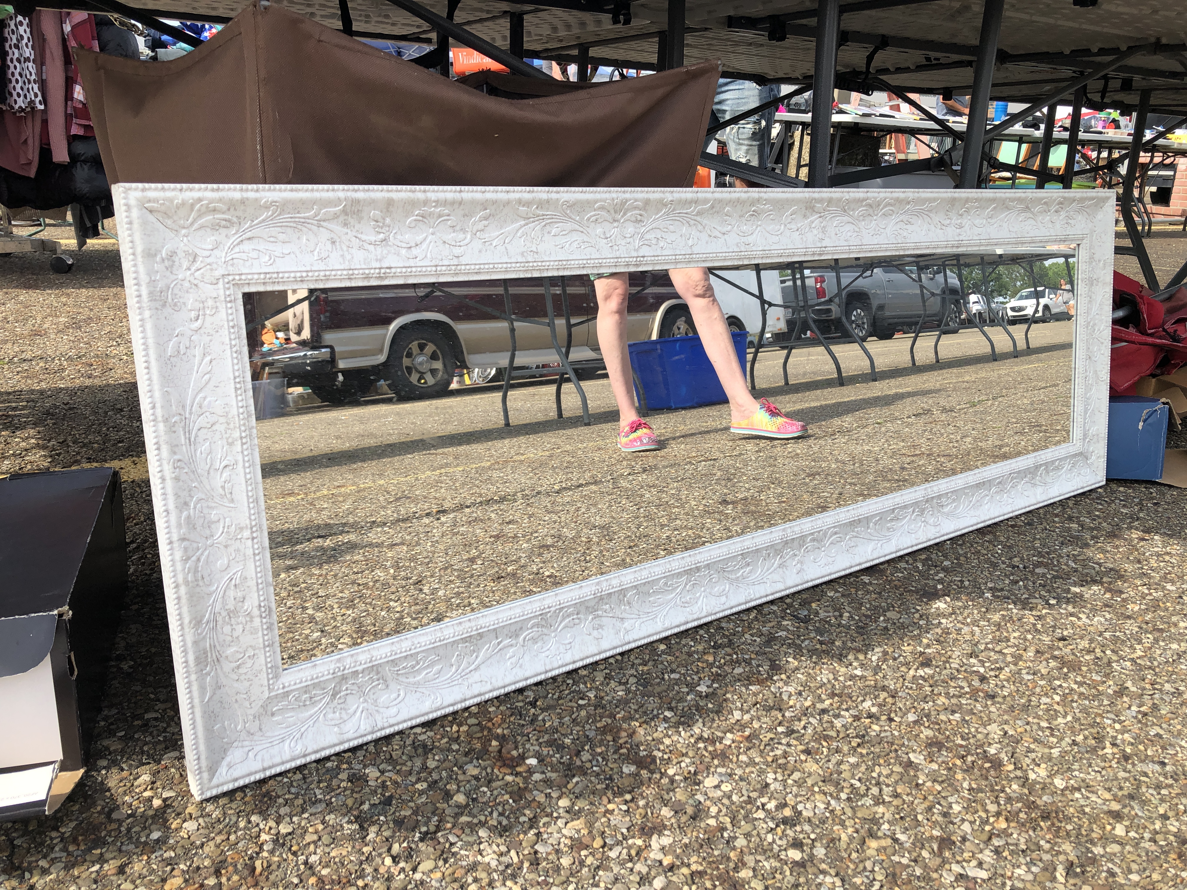 large horizontal mirror