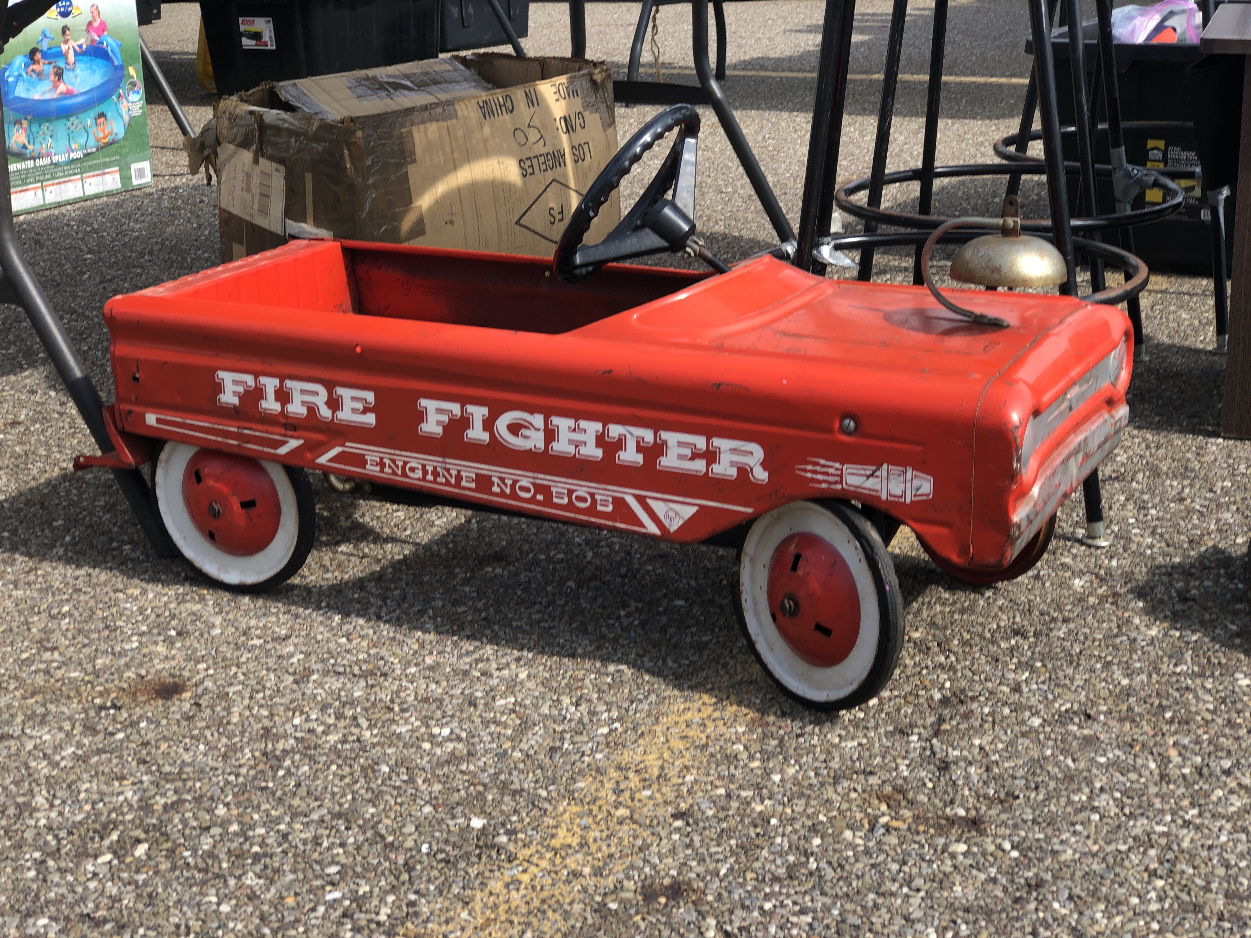 old childrens pedal power car