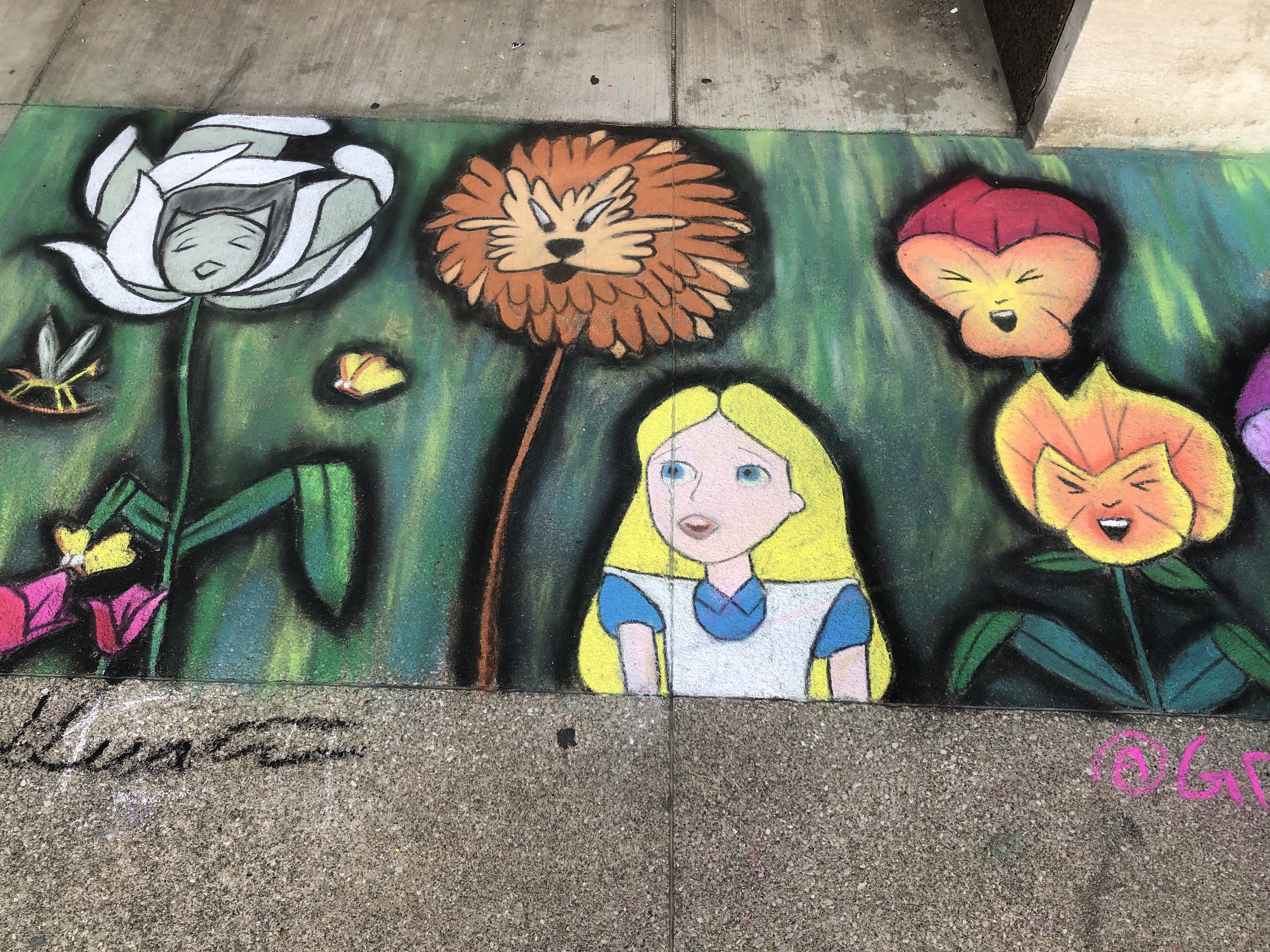 caulk sidewalk art